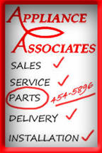 Appliance Assocites Sales Service Parts Delivery Installation 512-454-5896